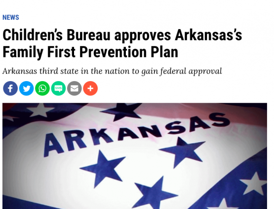 Children's Bureau approves Arkansas Family First Prevention Plan
